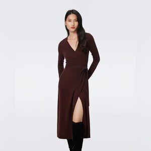 Chocolate brown Diane Von Furstenberg Wrap Dress